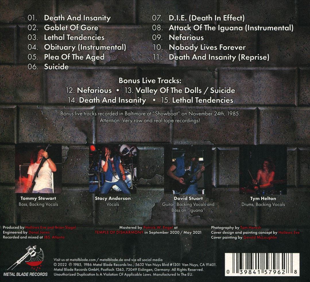 Death & Insanity cover art