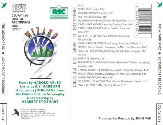 Wizard of Oz [1988 London Revival Cast] cover art