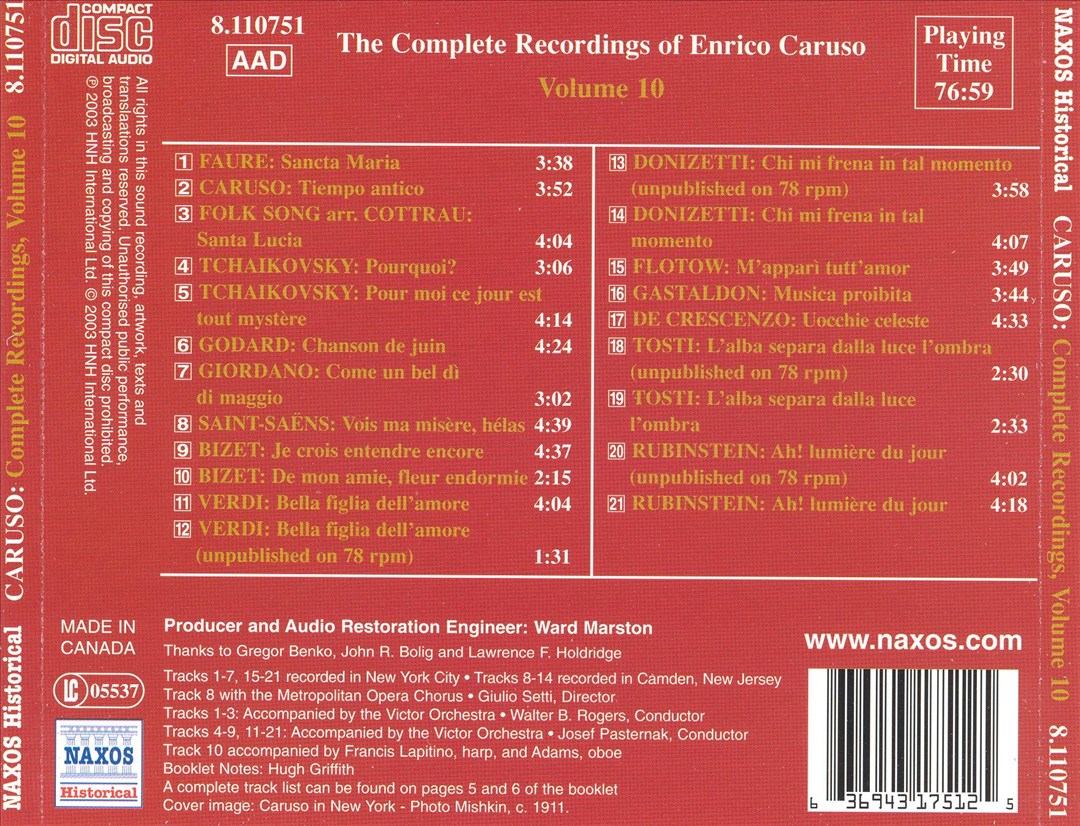Complete Recordings, Vol. 10 cover art