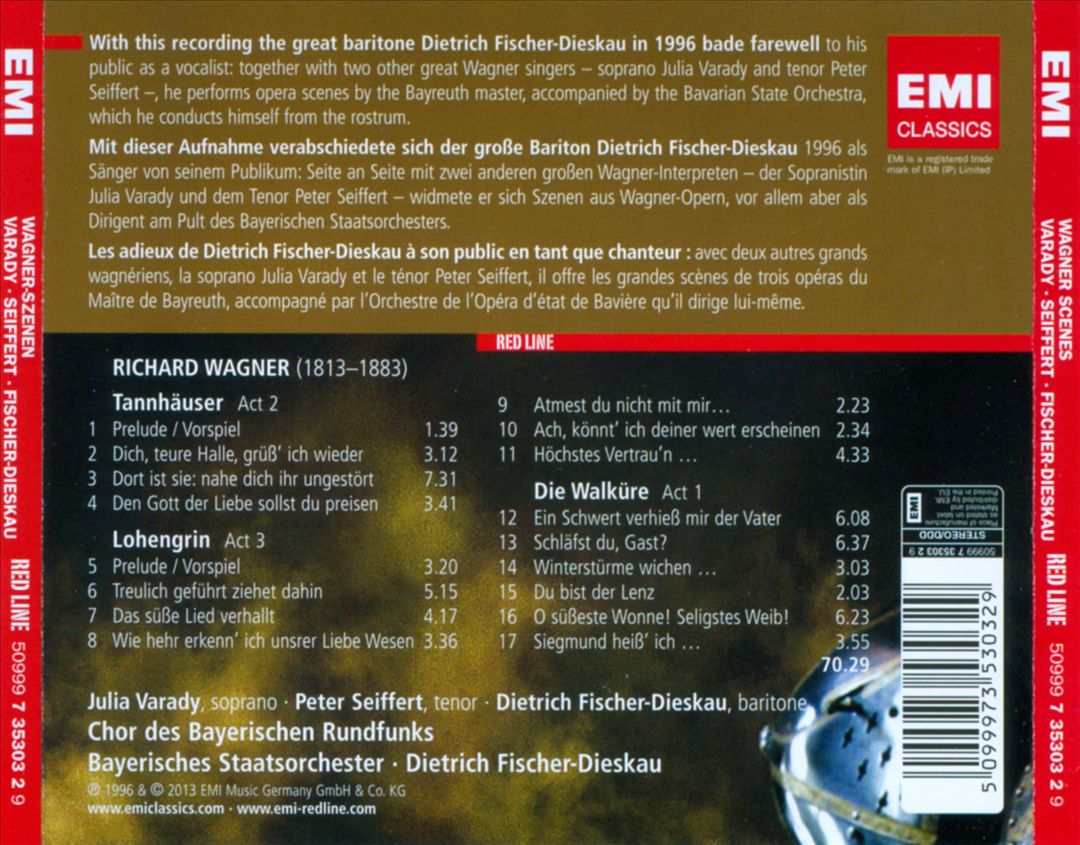 Wagner: Scenes from Tannhäuser, Lohengrin & Die Walküre cover art