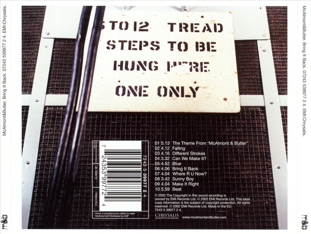 Bring It Back cover art