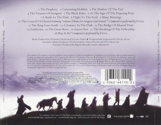 Lord of the Rings: The Fellowship of the Ring [Original Motion Picture Soundtrack] cover art