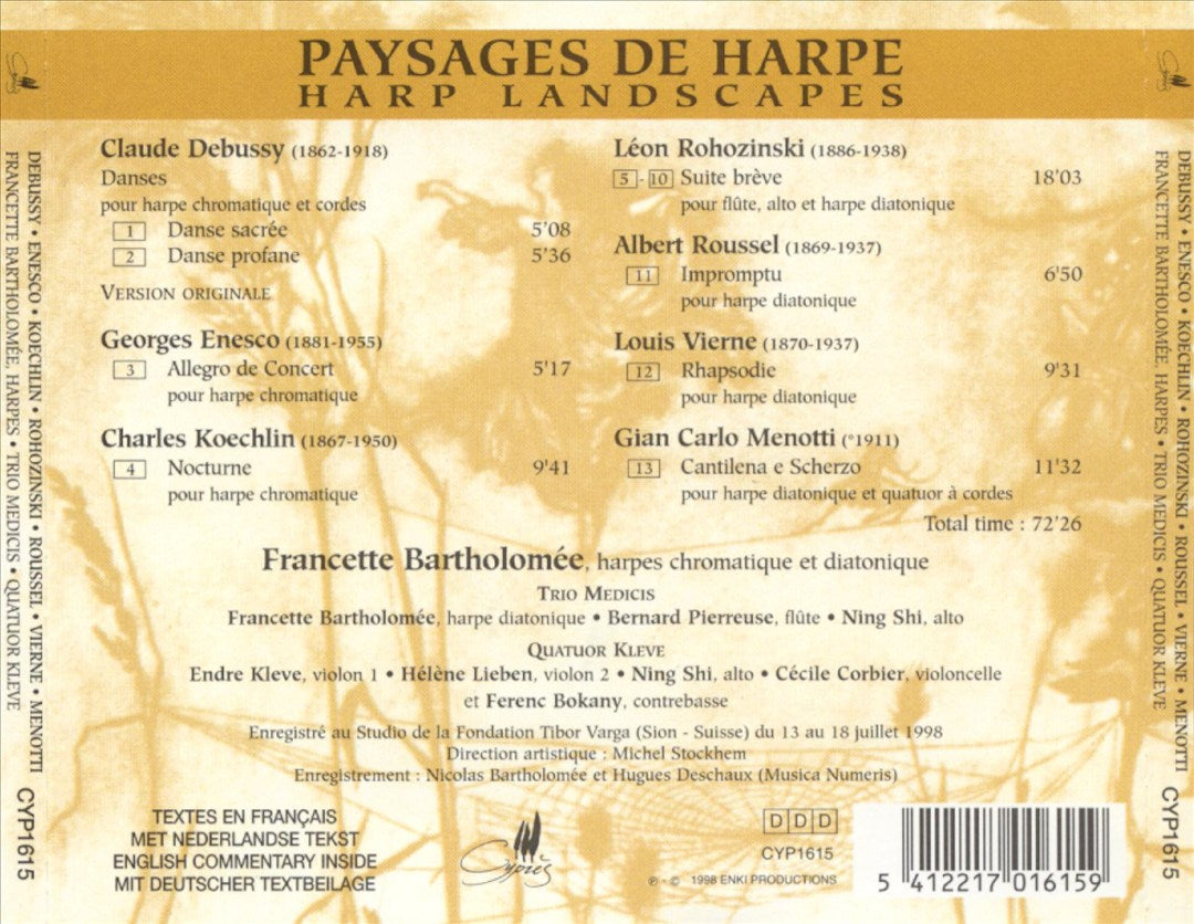 Debussy: Danses; Harpe Chromatique cover art