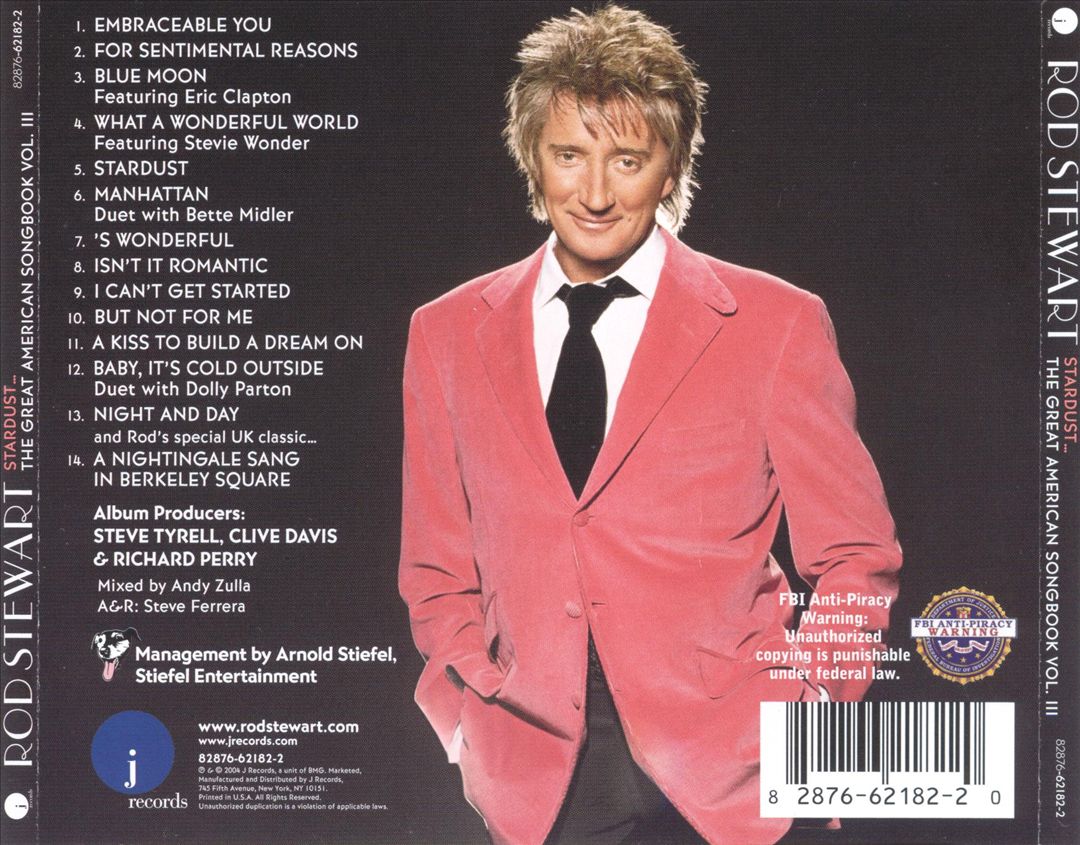 Stardust: The Great American Songbook, Vol. 3 cover art