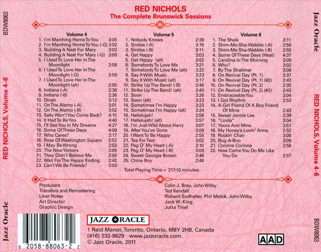 Complete Brunswick Sessions, Vols. 4-6 cover art
