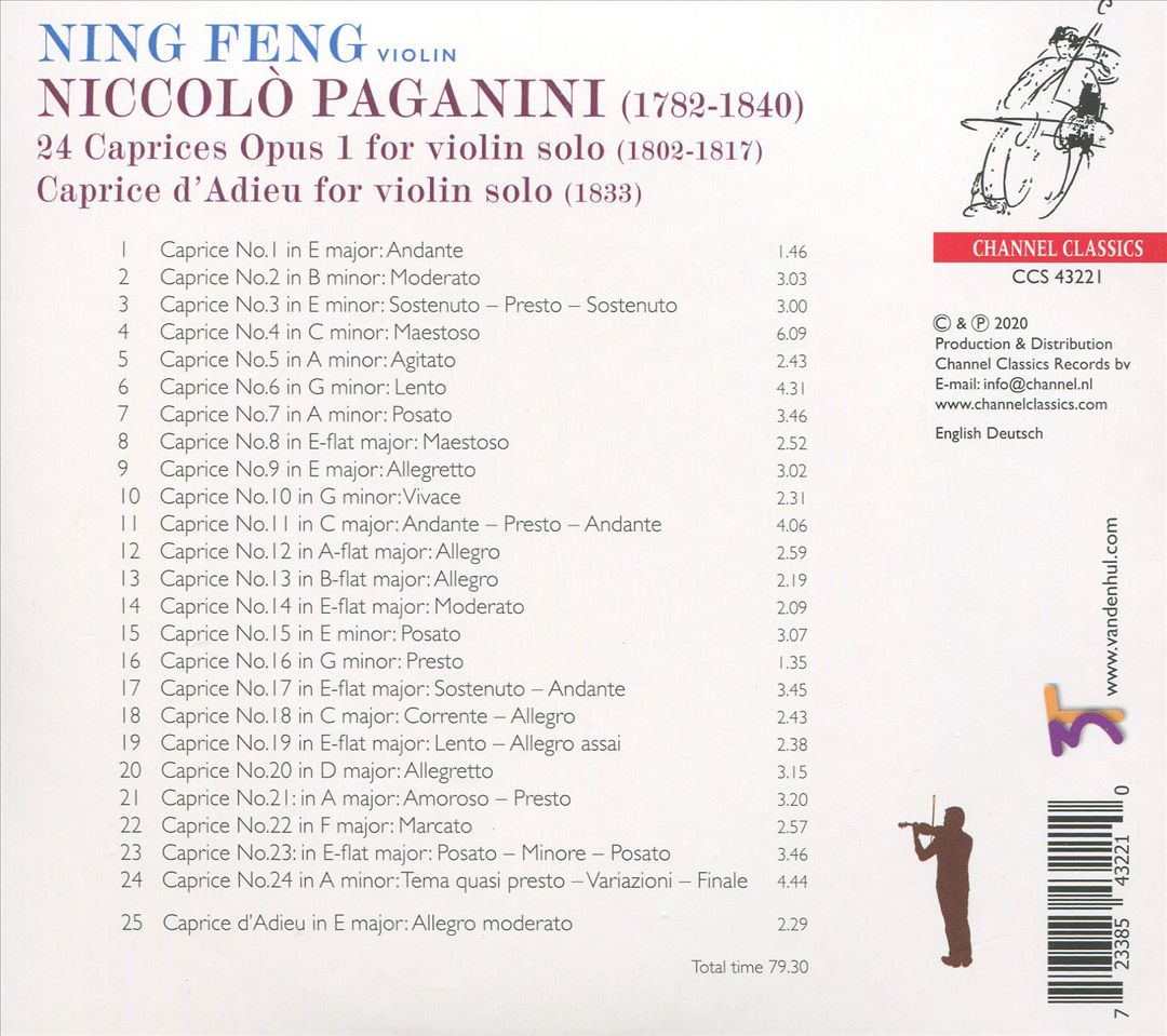 Paganini: 24 Caprices + 1 cover art
