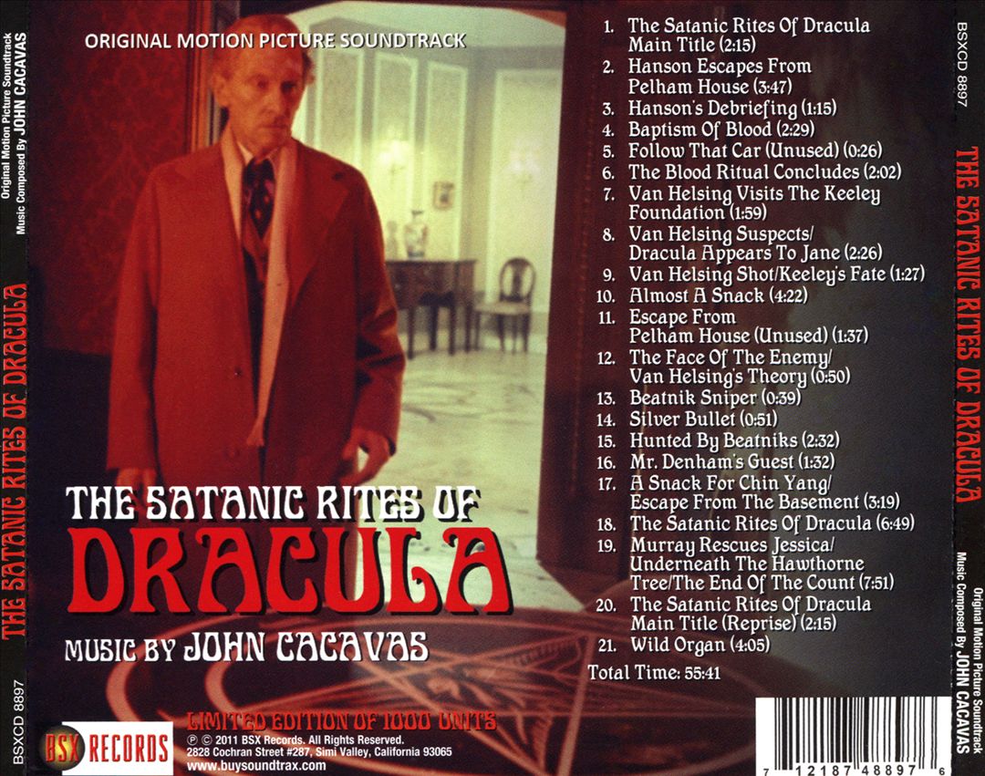 Satanic Rites of Dracula [Original Motion Picture Soundtrack] cover art