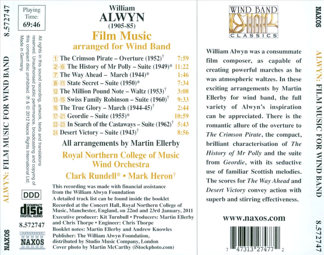 William Alwyn: Film Music cover art