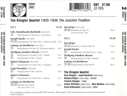Joachim Tradition cover art
