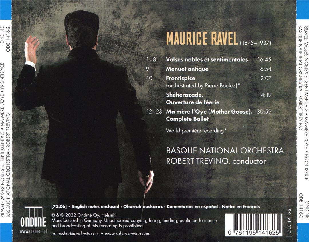 Ravel 2: Valses nobles et sentimentales; Menuet antique; etc. cover art