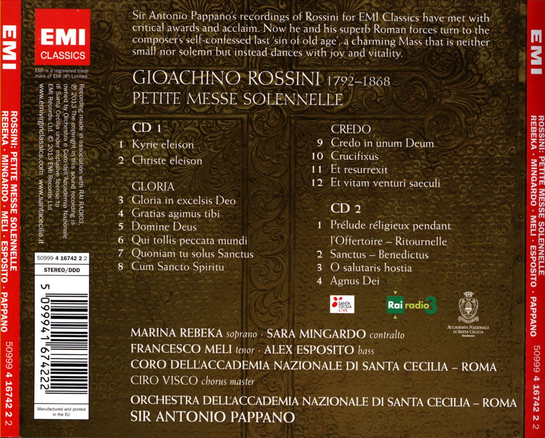 Rossini: Petite Messe Solennelle cover art
