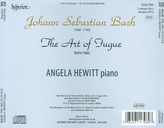 Bach: The Art of Fugue cover art