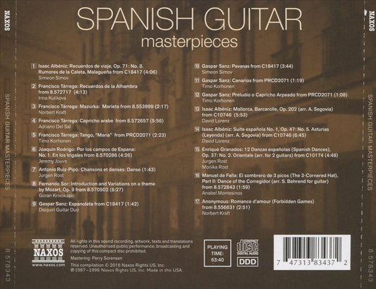 Spanish Guitar Masterpieces cover art