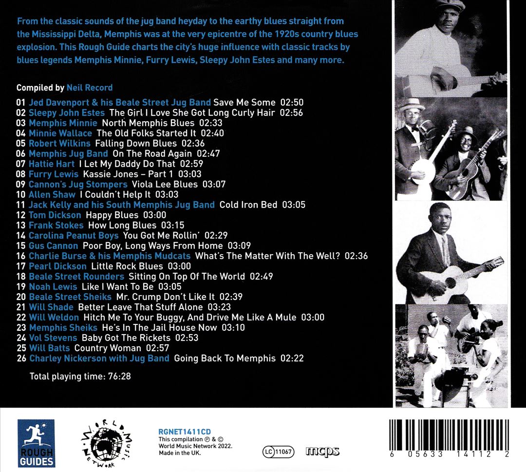 Rough Guide to Memphis Blues cover art