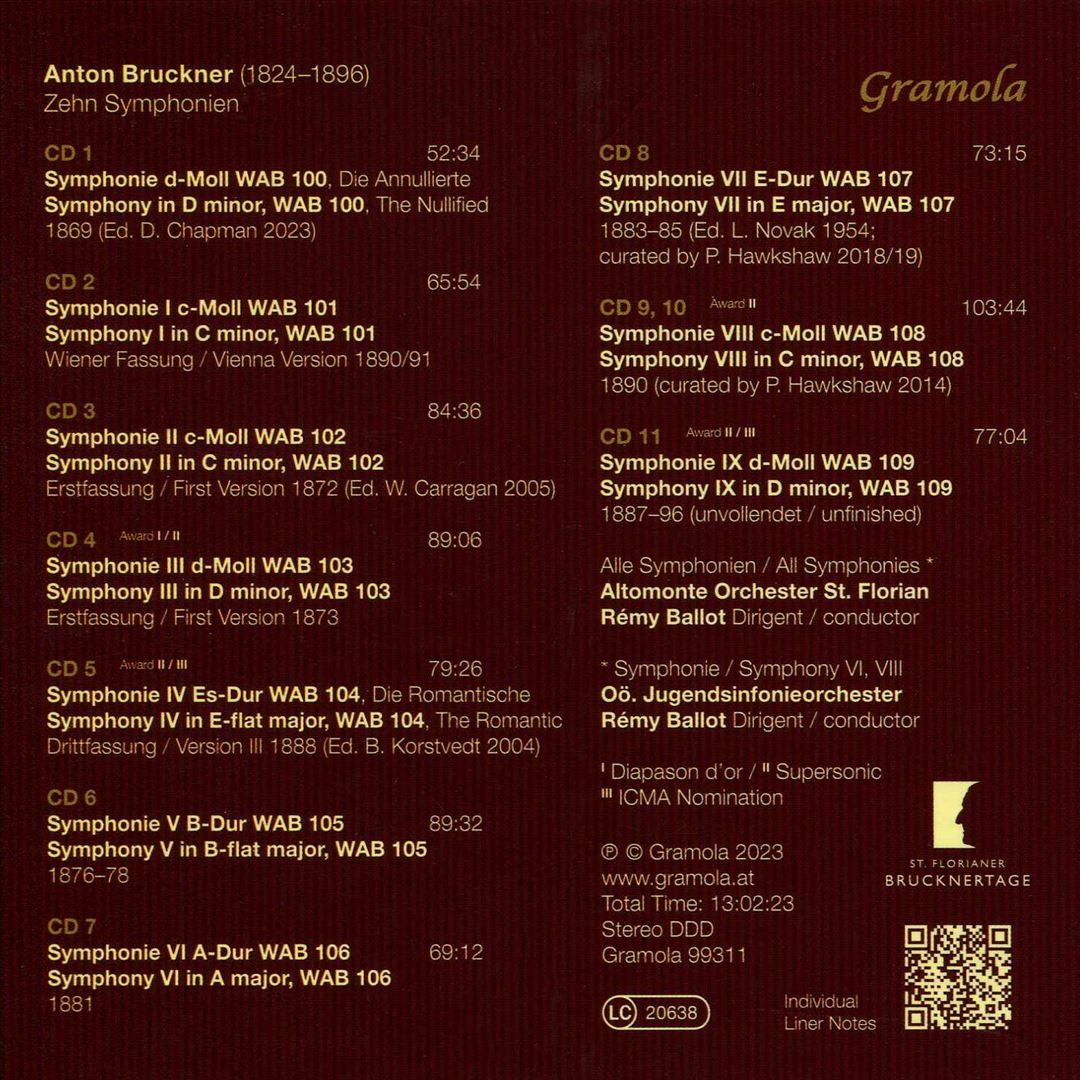 Anton Bruckner: Zehn Symphonien cover art