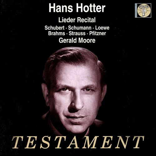 Hans Hotter Lieder Recital cover art