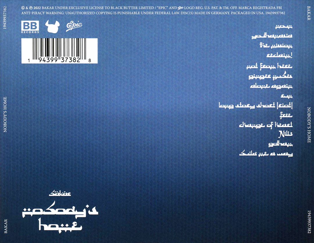 Nobody's Home cover art