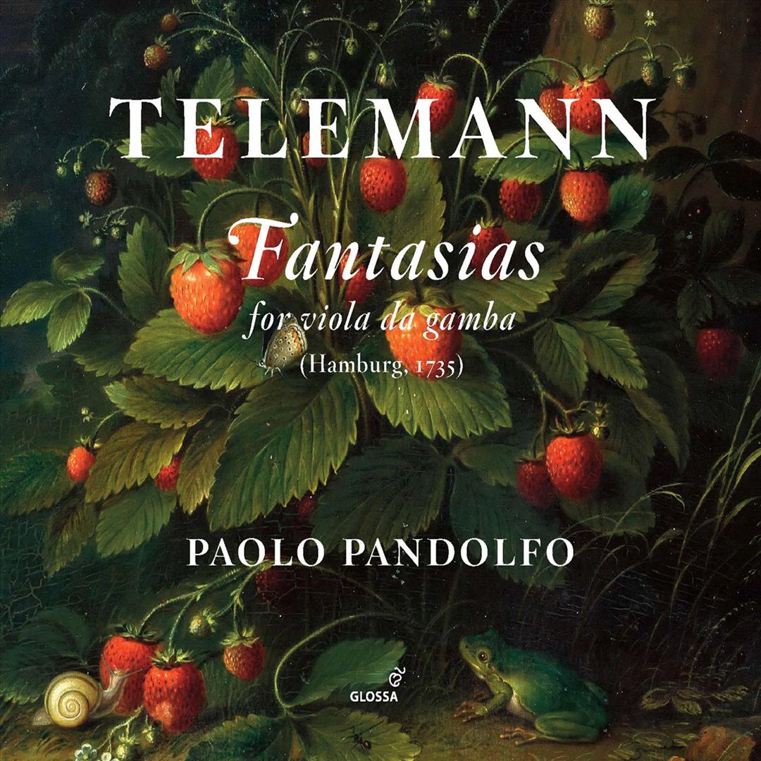 Telemann: Fantasias for viola da gamba cover art