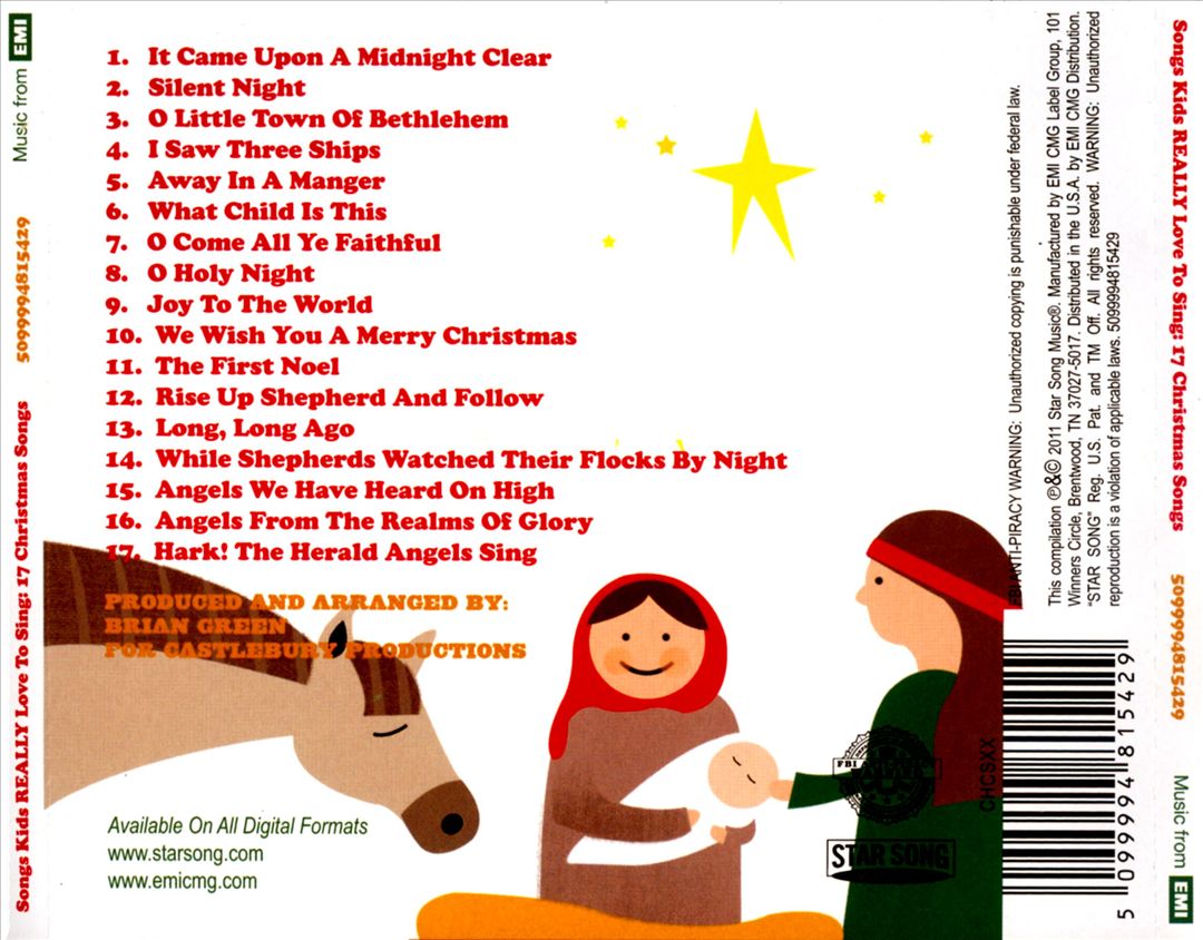 Songs Kids Really Love To Sing: 17 Christmas Songs cover art