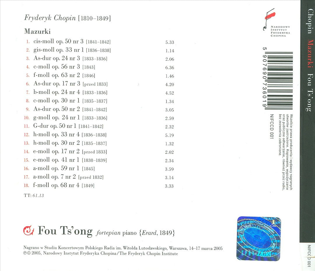 Chopin: Mazurki cover art