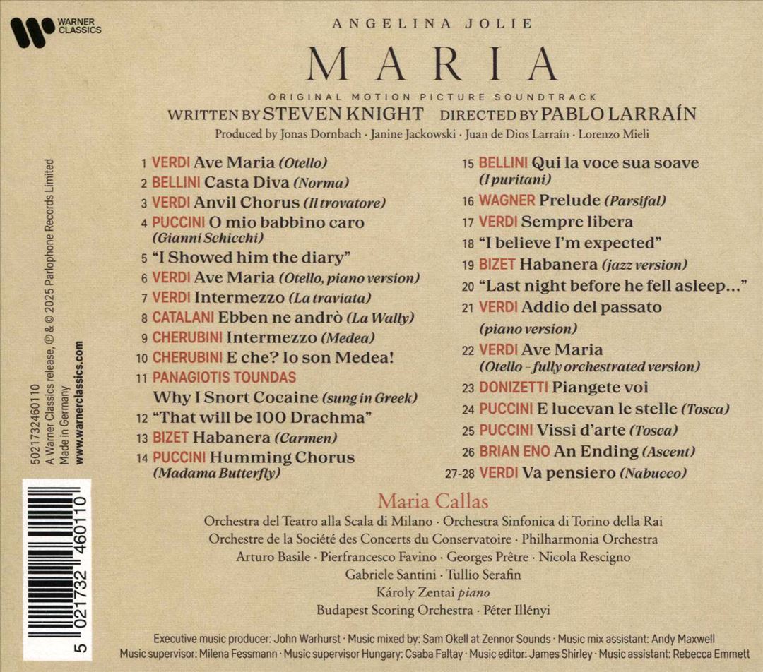 Maria [Original Motion Picture Soundtrack] cover art
