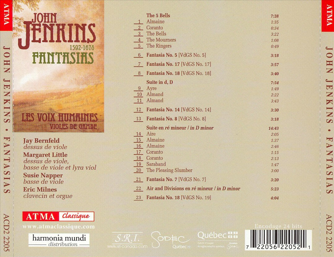 Jenkins: Fantasias cover art
