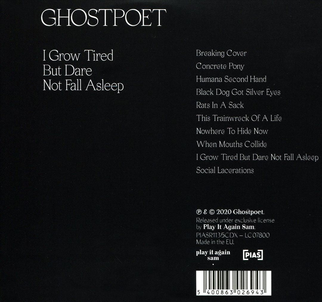 I Grow Tired But Dare Not Fall Asleep cover art