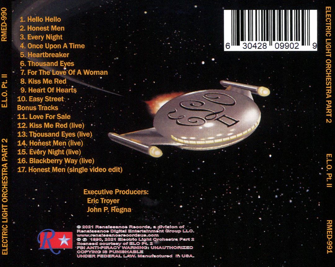 Electric Light Orchestra Part Two cover art