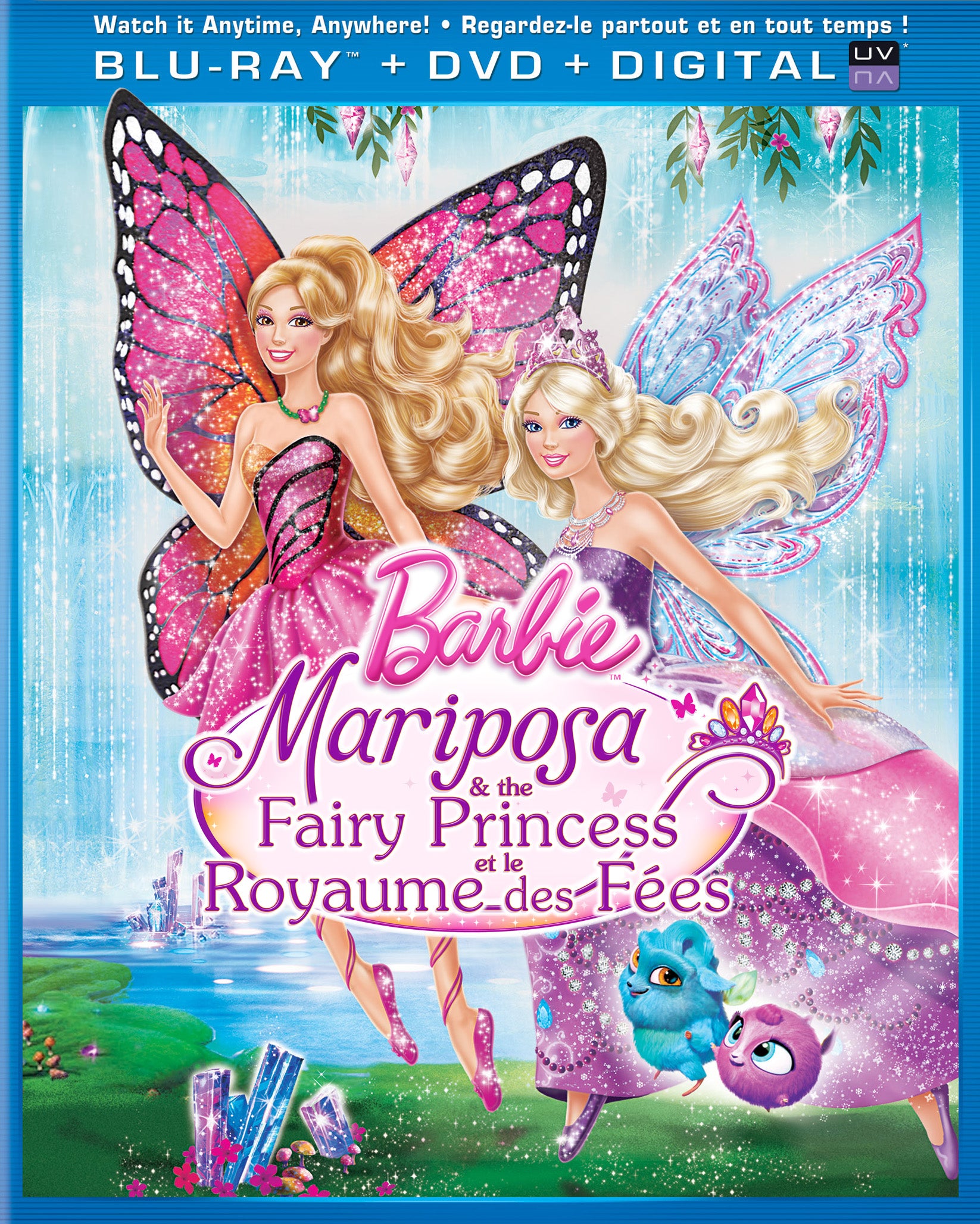 Barbie: Mariposa & Fairy Princess [Blu-ray/DVD] cover art