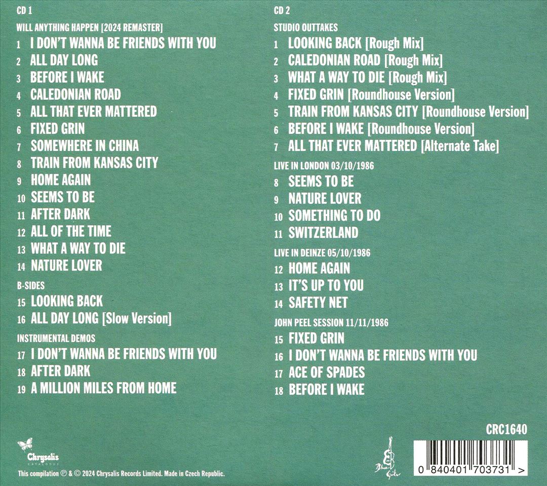 Will Anything Happen [Bonus Tracks] cover art