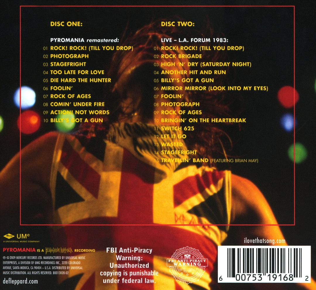 Pyromania [Deluxe Edition] cover art