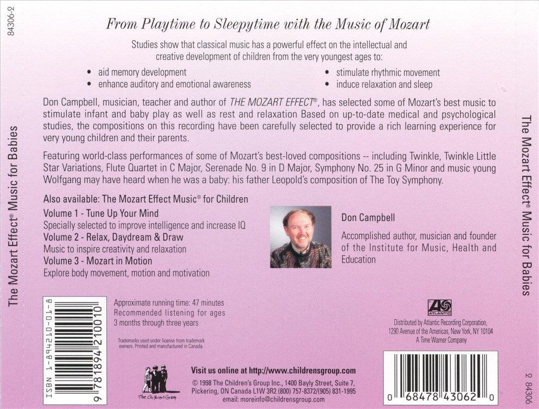 Mozart Effect - Music for Babies, Vol. 1: From Playtime to Sleepytime cover art