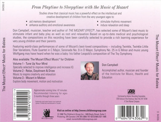 Mozart Effect - Music for Babies, Vol. 1: From Playtime to Sleepytime cover art