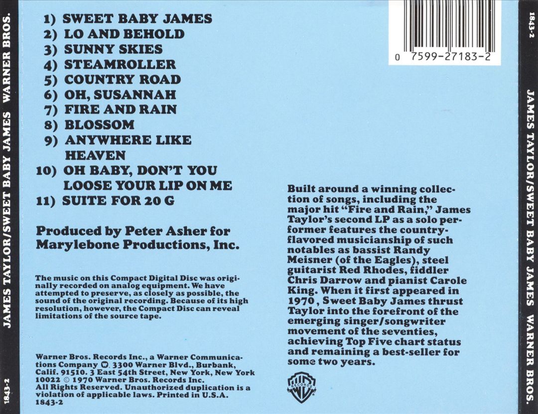 Sweet Baby James cover art