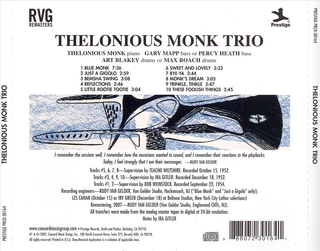 Thelonious cover art