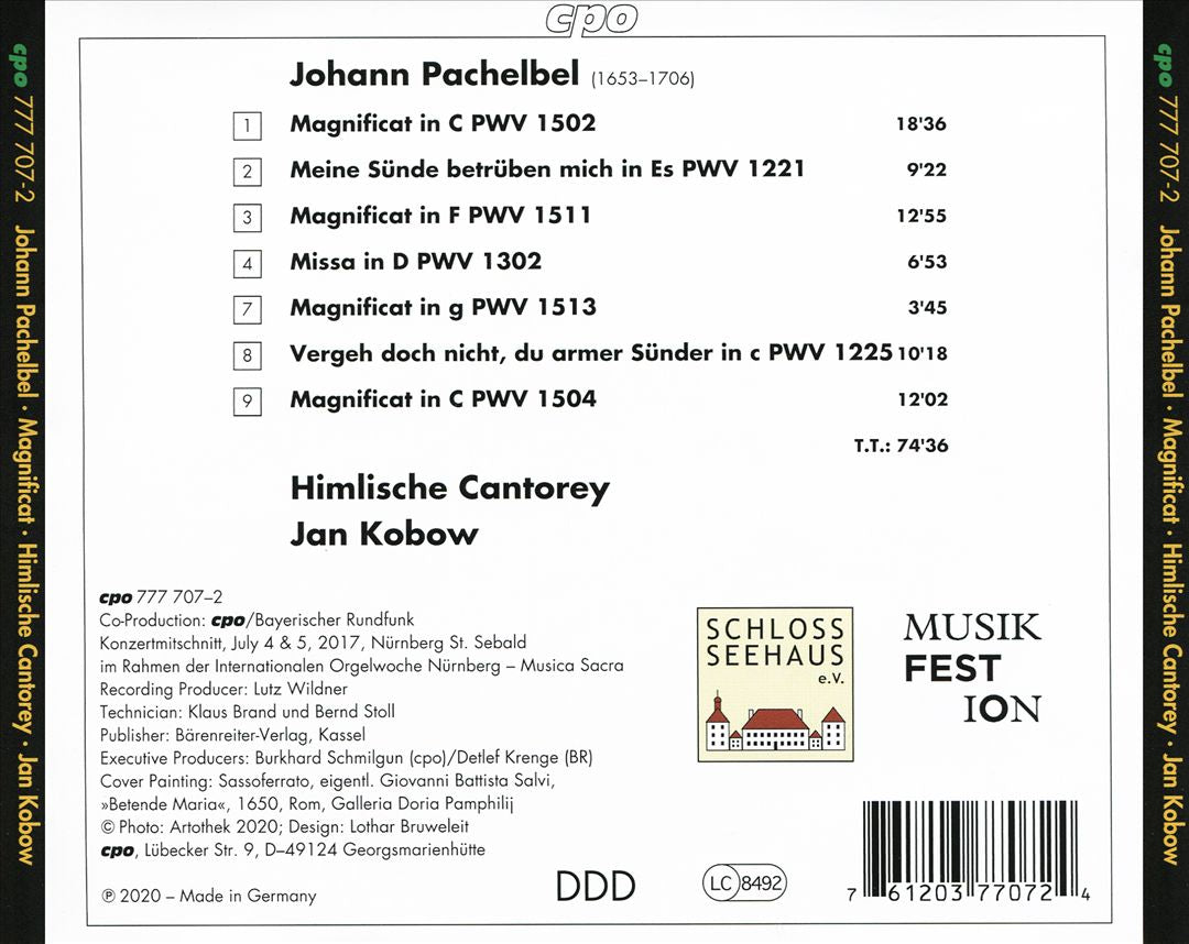 Johann Pachelbel: Magnificat cover art