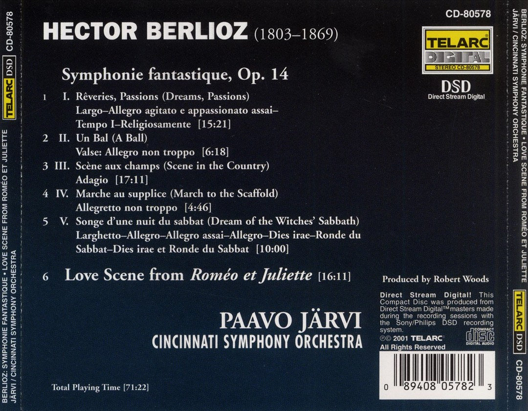 Berlioz: Symphonie fantastique, Op. 14; Love Scene from Roméo et Juliette cover art