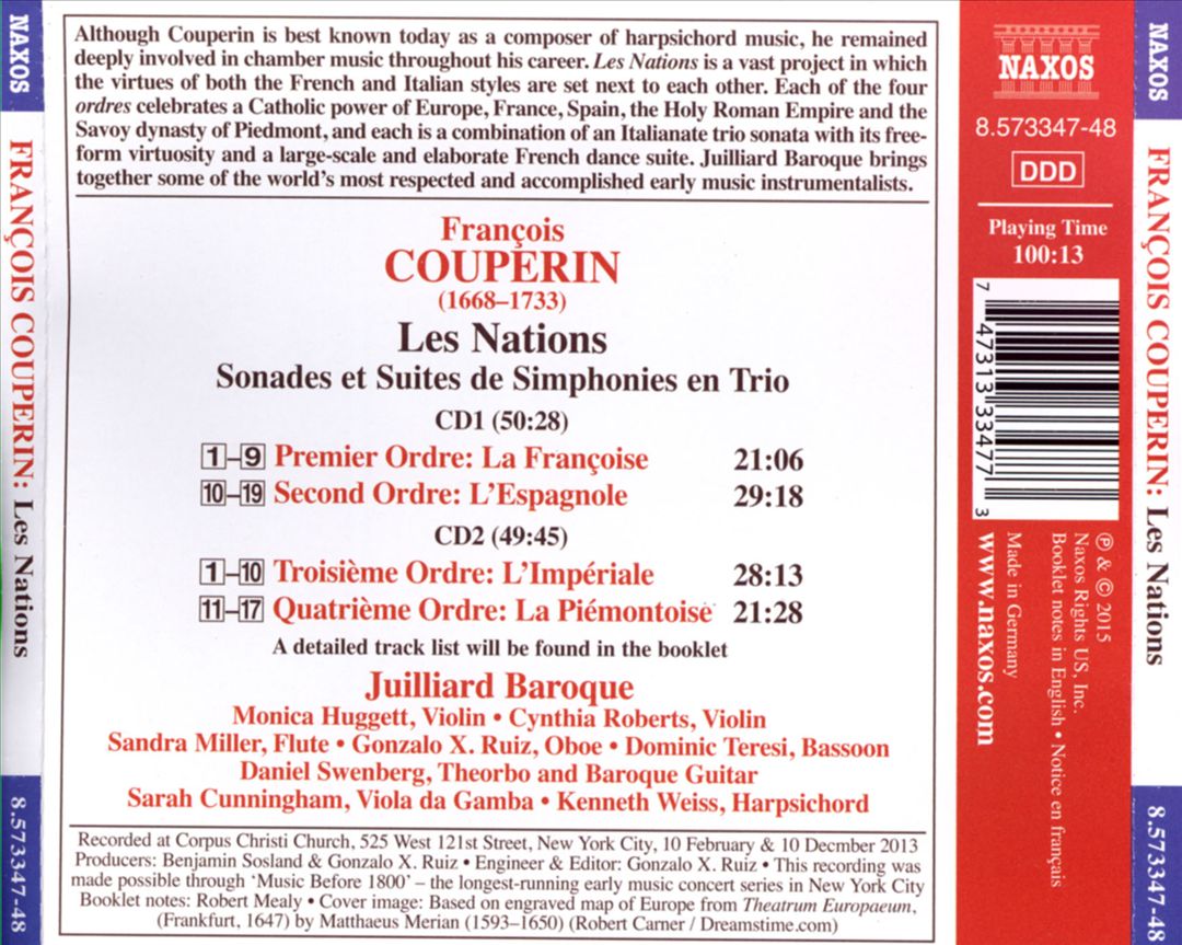 François Couperin: Les Nations cover art