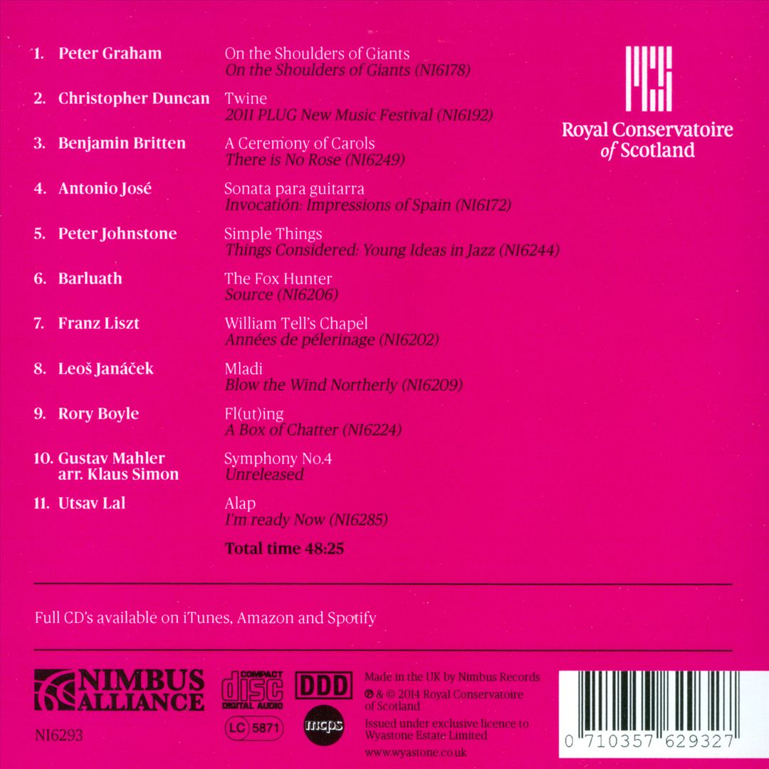 Royal Conservatoire of Scotland: The Sampler cover art