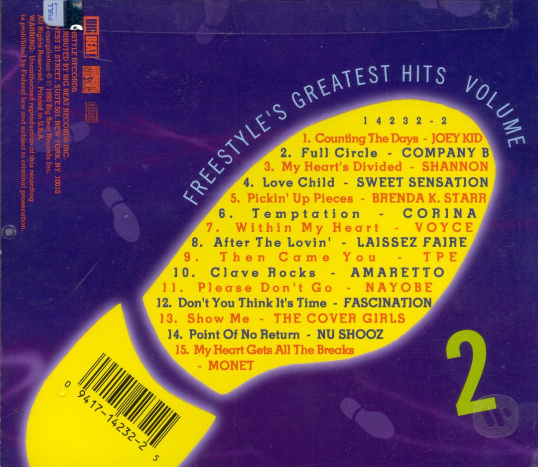 Freestyle's Greatest Hits, Vol. 2 cover art