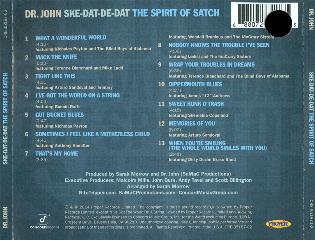 Ske-Dat-De-Dat: The Spirit of Satch cover art