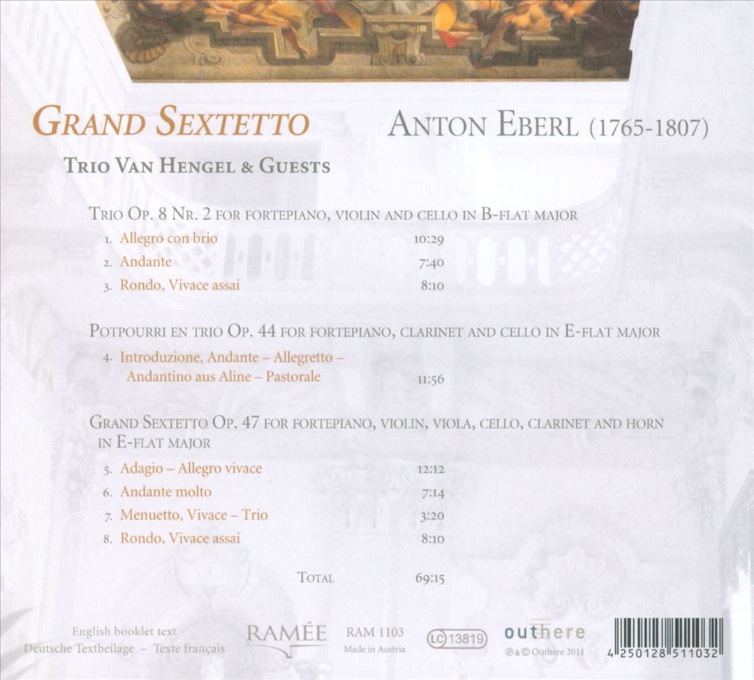 Anton Eberl: Grand Sextetto cover art