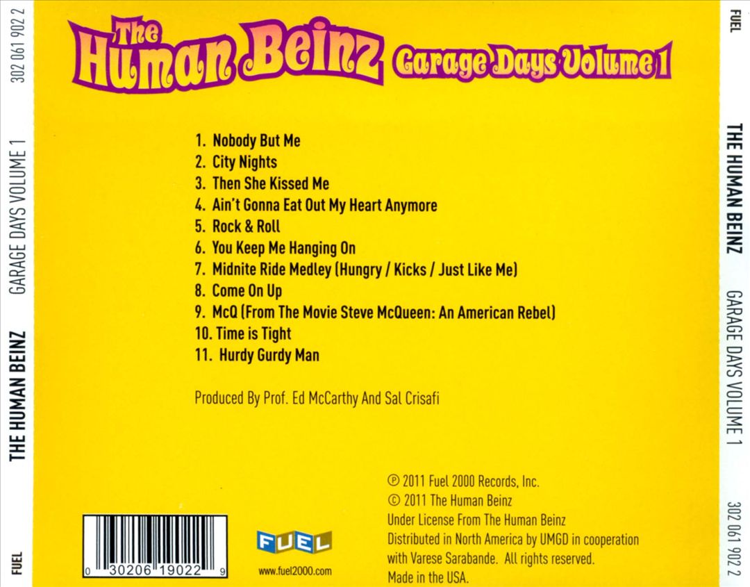 Garage Days, Vol. 1 cover art