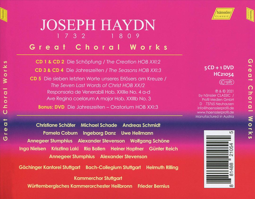 Joseph Haydn: Great Choral Works cover art