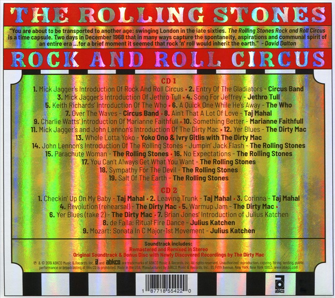 The Rolling Stones Rock and Roll Circus [Expanded Edition] cover art