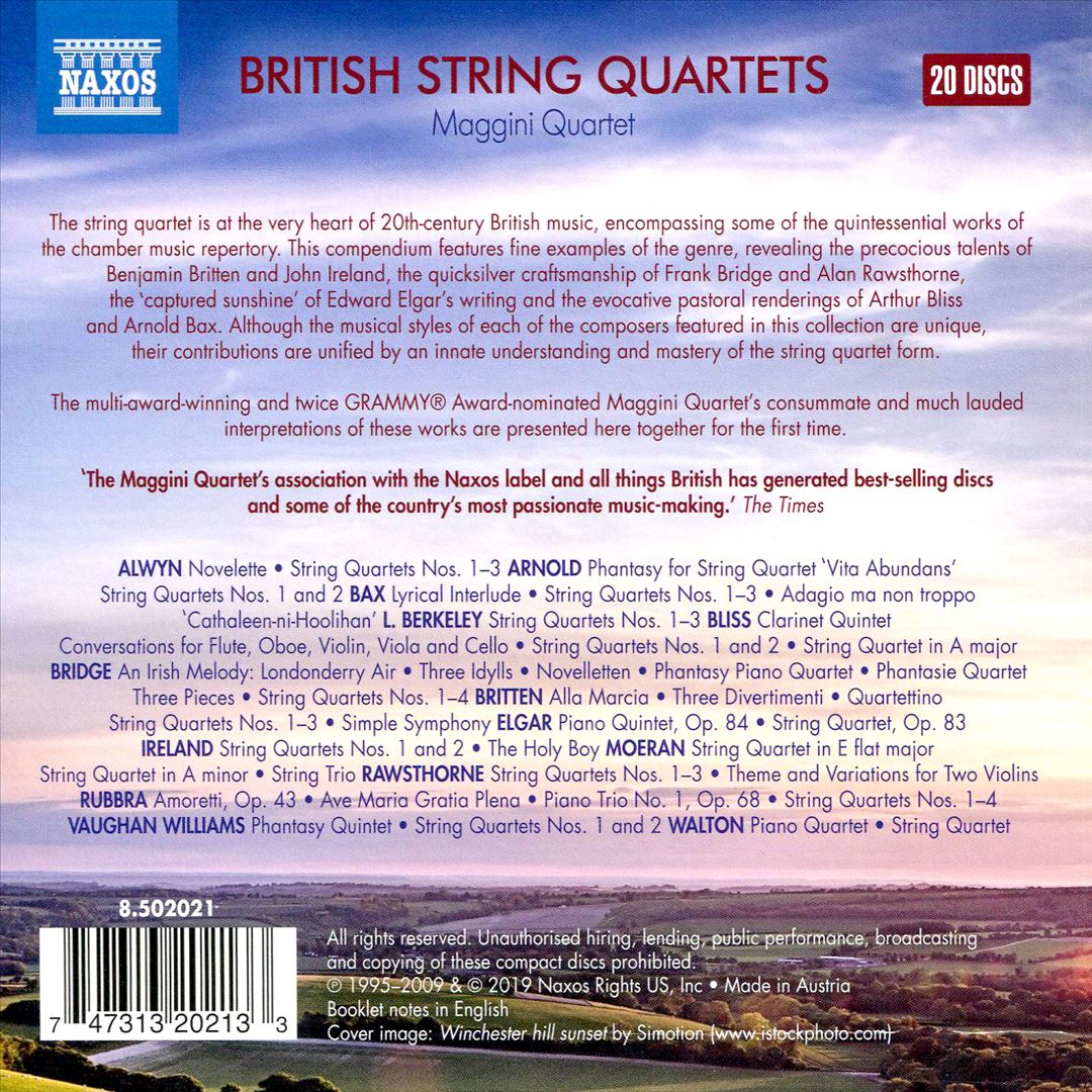 British String Quartets cover art