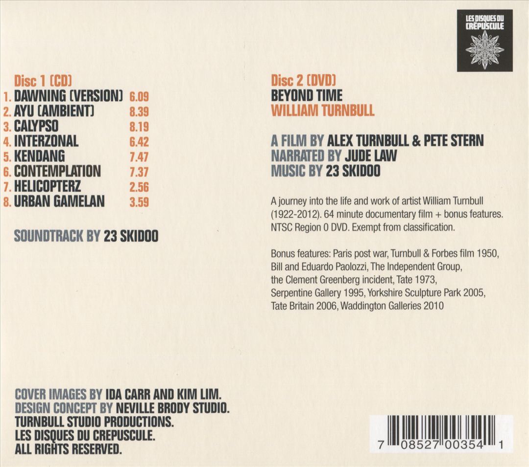 Beyond Time: William Turnbull [CD/DVD] cover art