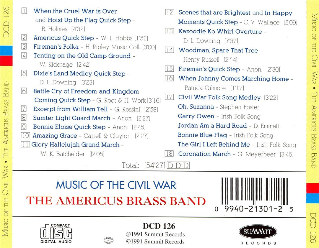 Music of the Civil War cover art