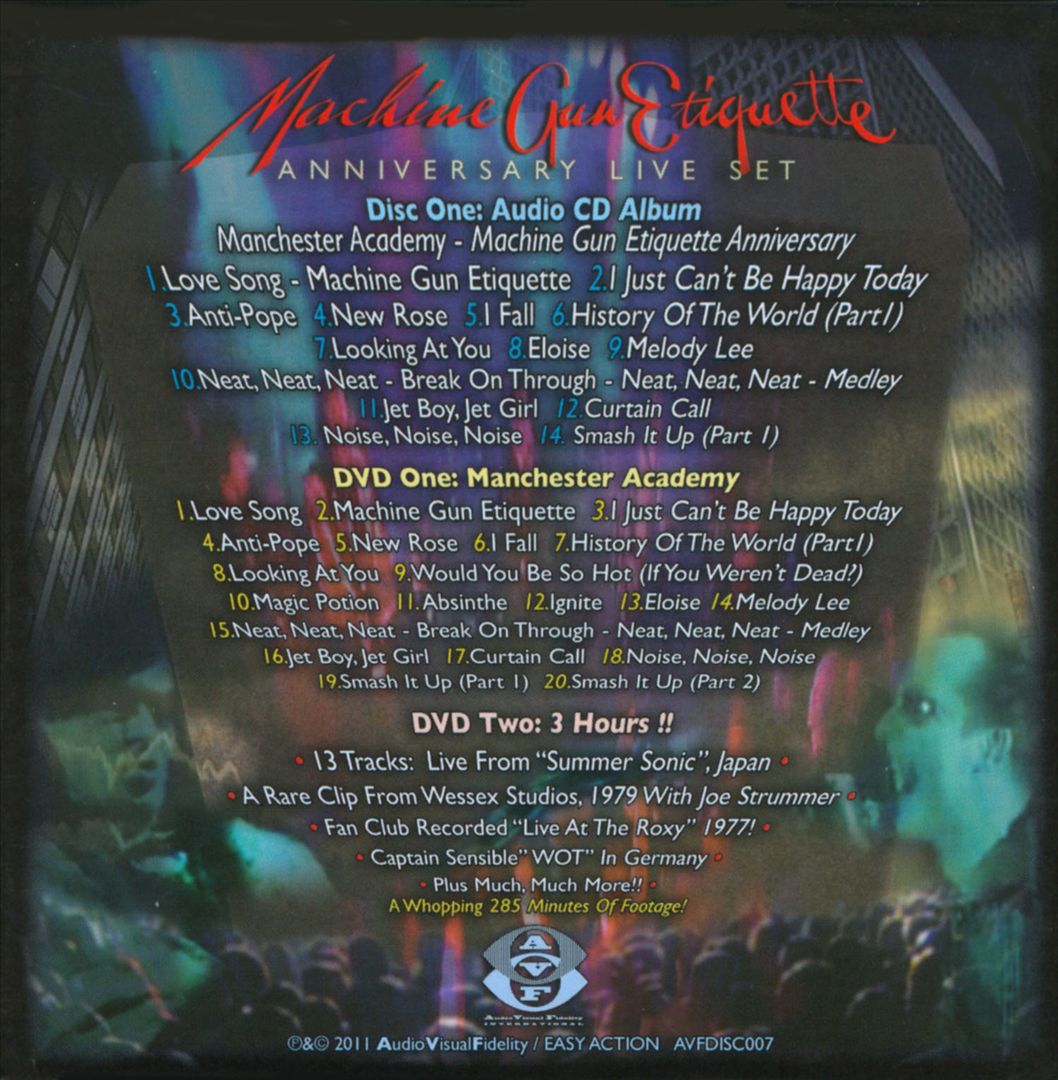 Machine Gun Etiquette: Anniversary Live Set cover art