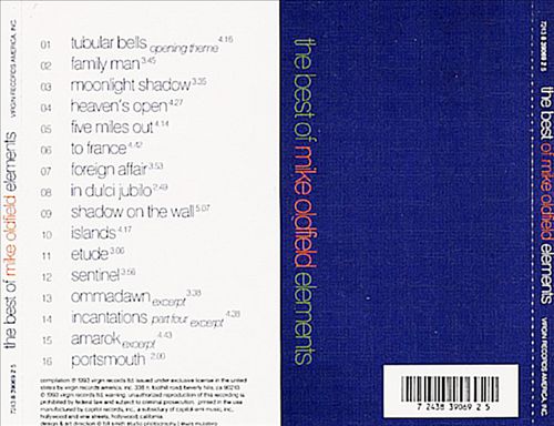 Best of Mike Oldfield: Elements cover art